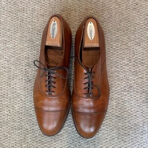 Alden 9062 tan calfskin dress shoes 11.5